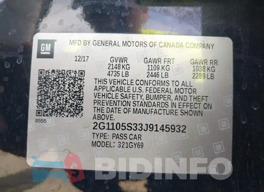 2G1105S33J9145932 Photo# 9