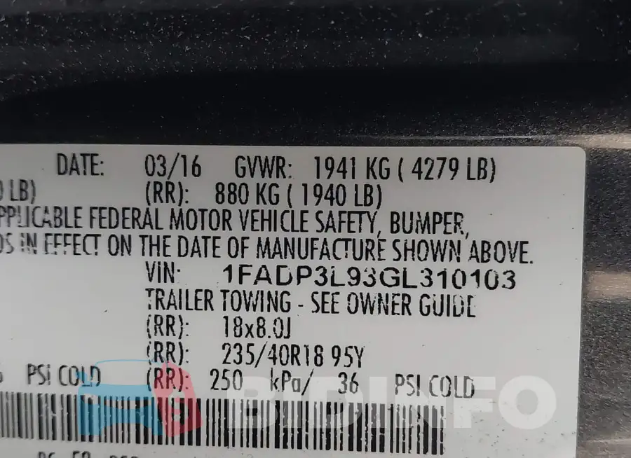 1FADP3L93GL310103 Photo# 9