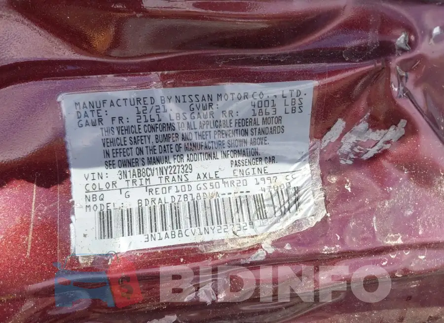 3N1AB8CV1NY227329 Photo# 9