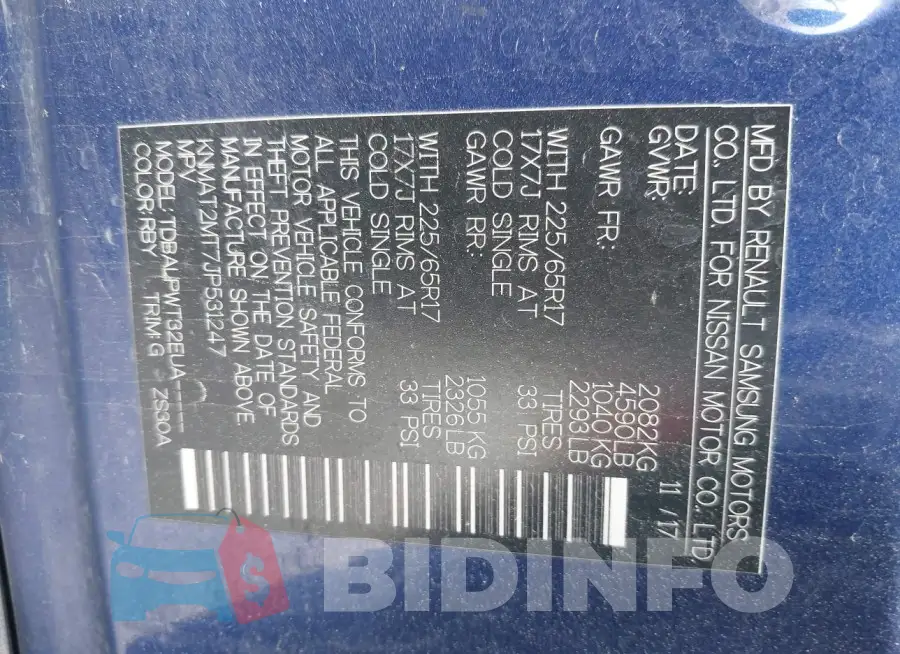KNMAT2MT7JP531247 Photo# 9