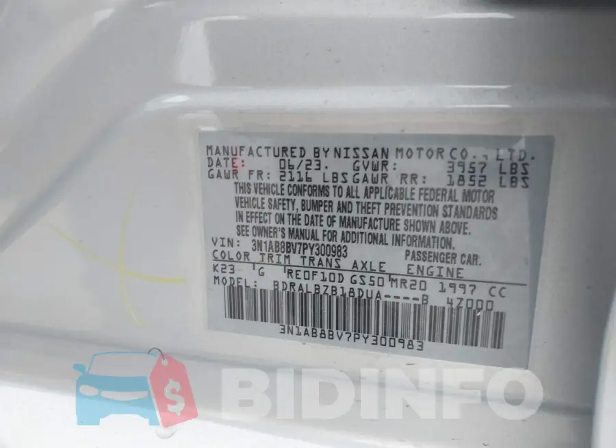 3N1AB8BV7PY300983 Photo# 9