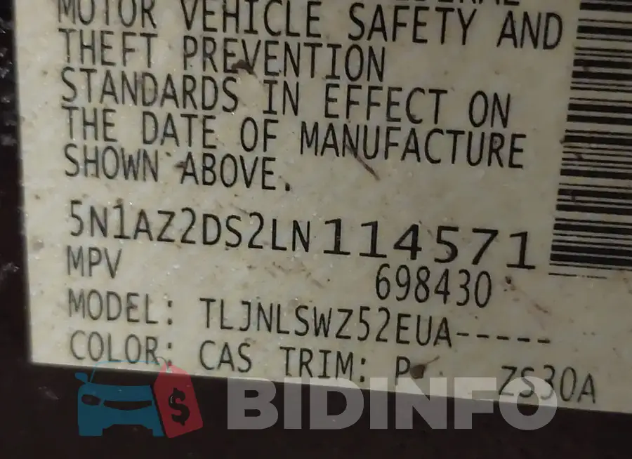 5N1AZ2DS2LN114571 Photo# 9