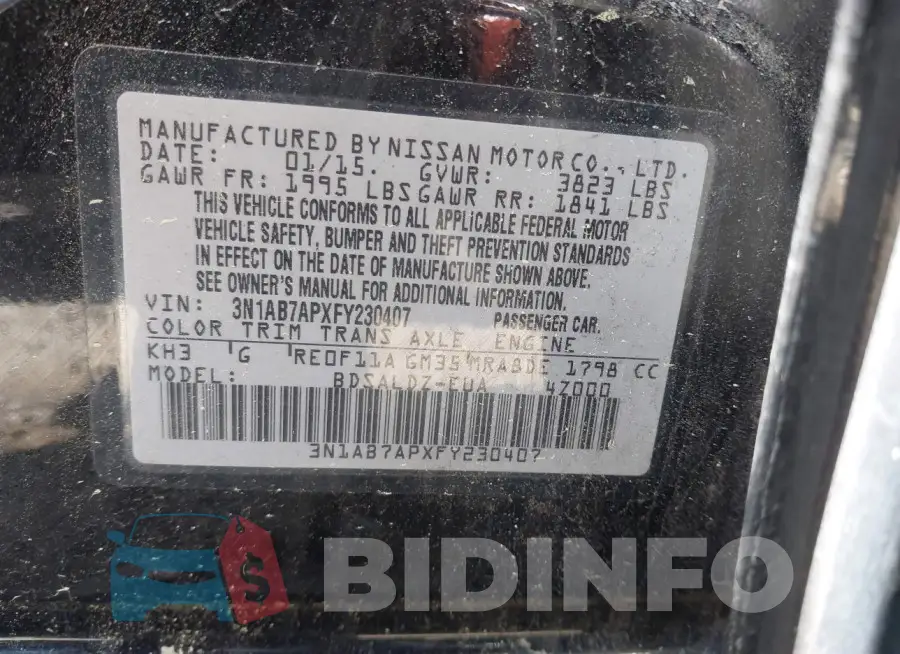 3N1AB7APXFY230407 Photo# 9