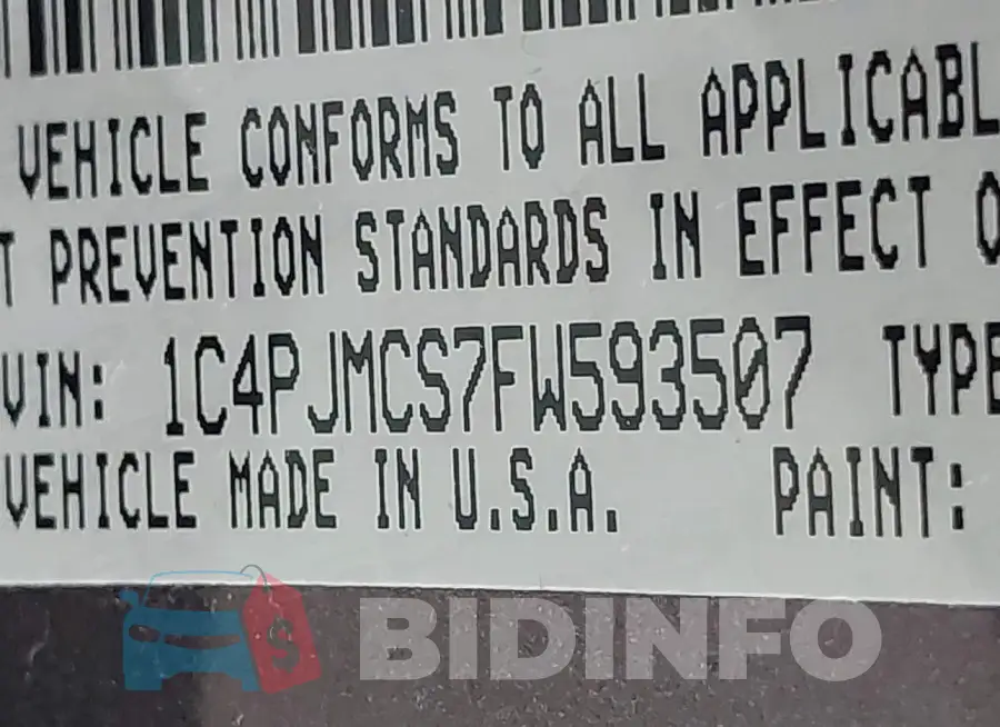 1C4PJMCS7FW593507 Photo# 9