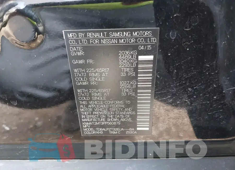 KNMAT2MT3FP560879 Photo# 9