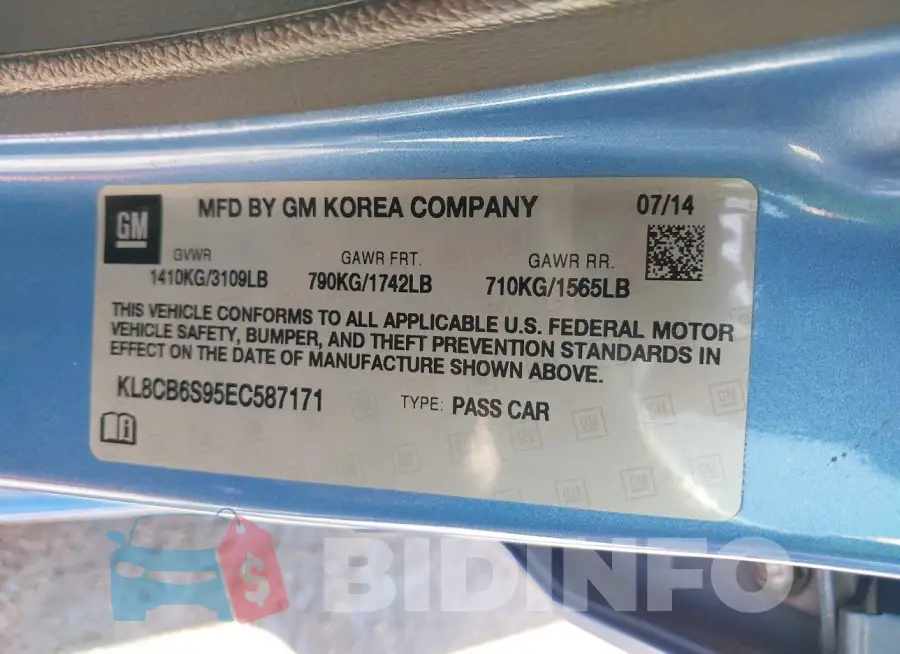 KL8CB6S95EC587171 Photo# 9