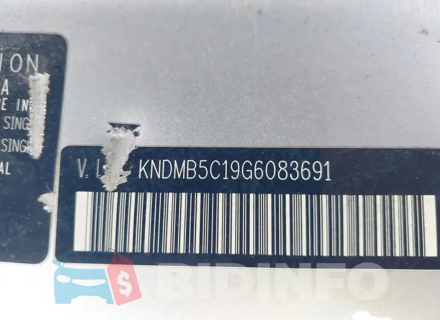 KNDMB5C19G6083691 Photo# 9