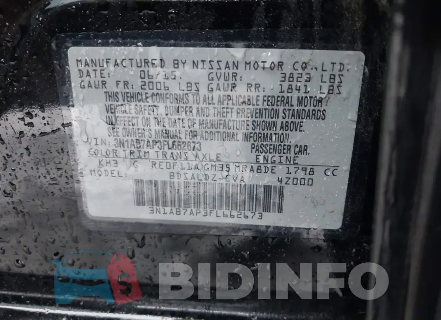 3N1AB7AP3FL662673 Photo# 9