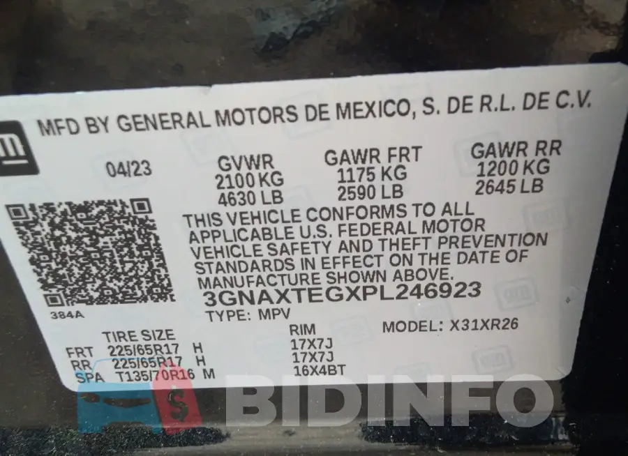 3GNAXTEGXPL246923 Photo# 9
