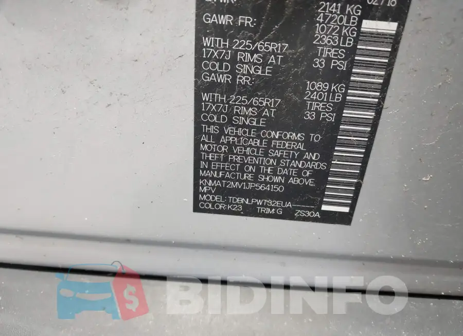KNMAT2MV1JP564150 Photo# 9