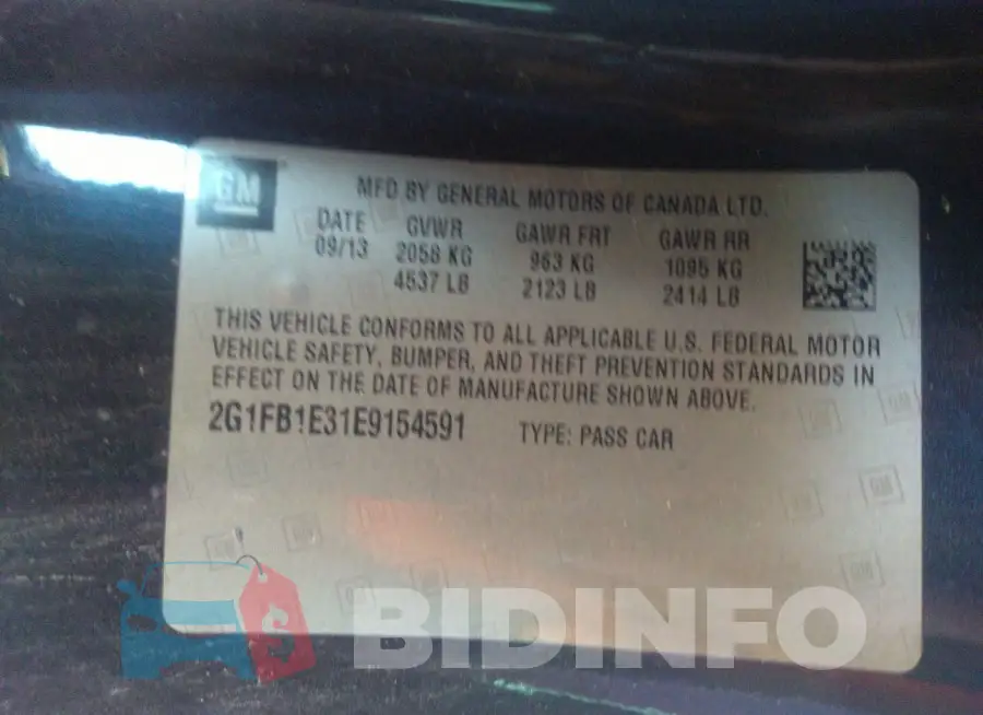 2G1FB1E31E9154591 Photo# 9