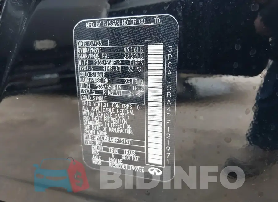 3PCAJ5BA4PF121971 Photo# 9