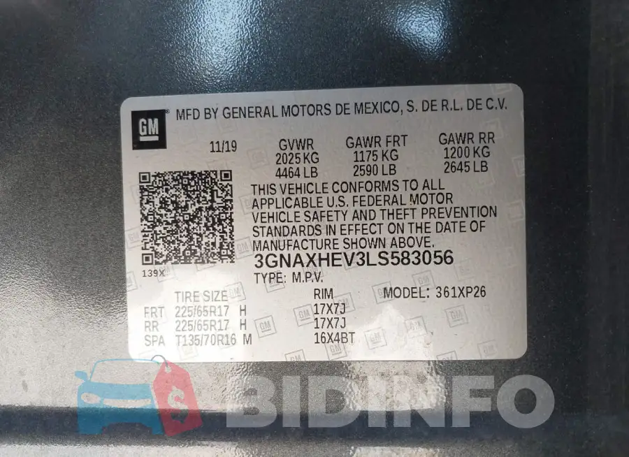 3GNAXHEV3LS583056 Photo# 9