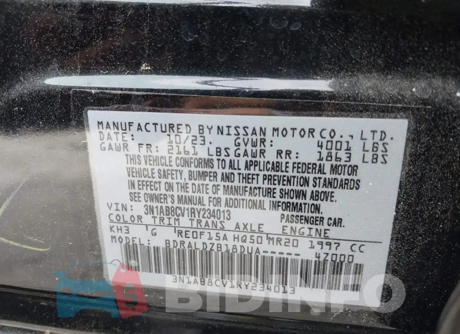 3N1AB8CV1RY234013 Photo# 9