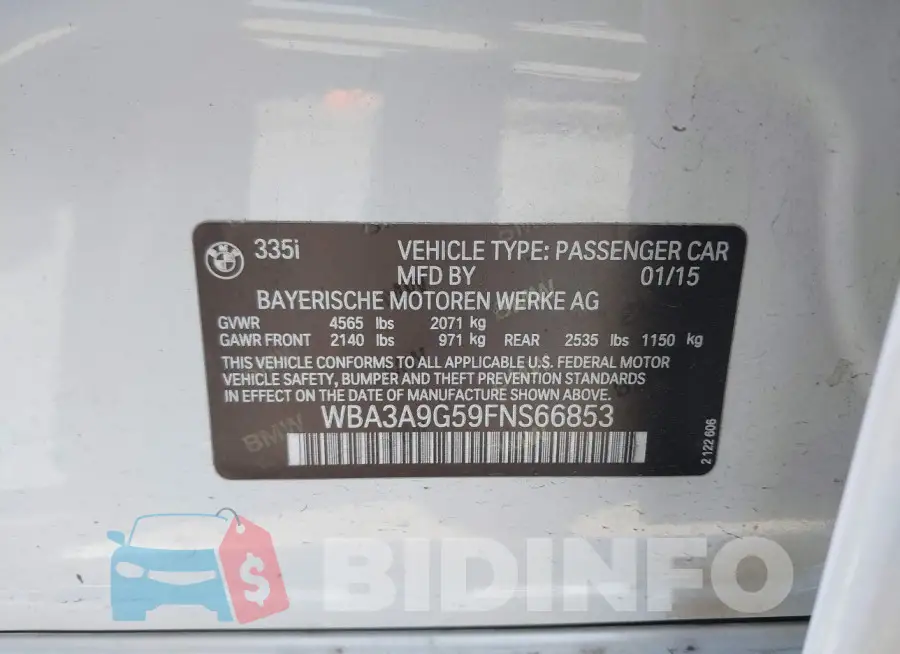 WBA3A9G59FNS66853 Photo# 9