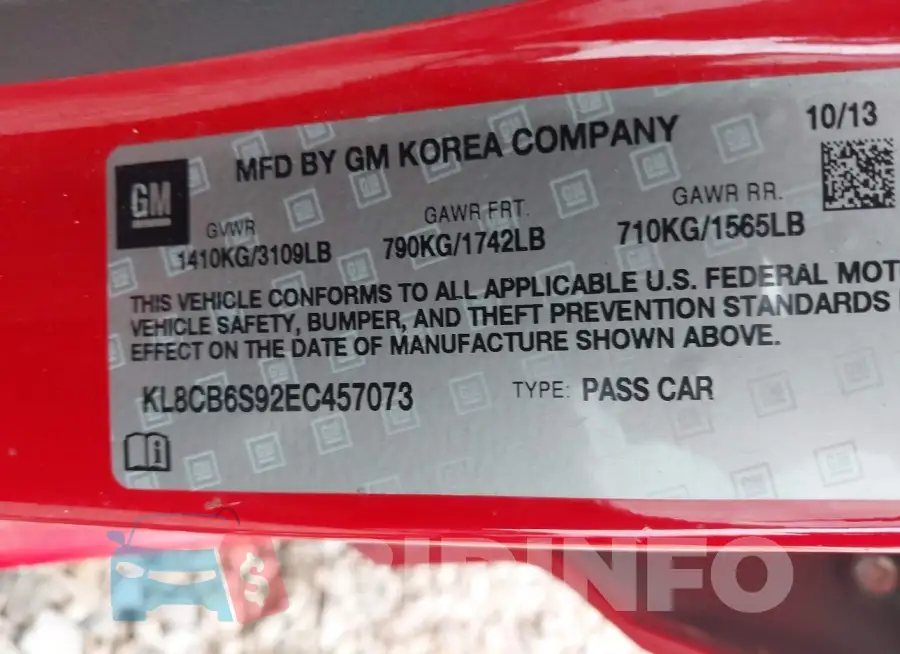 KL8CB6S92EC457073 Photo# 9