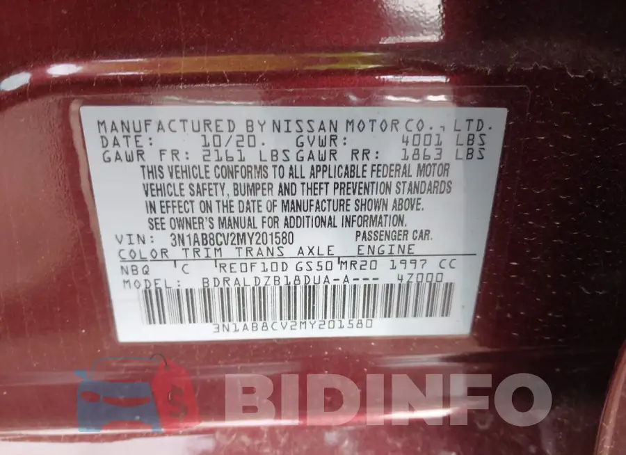 3N1AB8CV2MY201580 Photo# 9