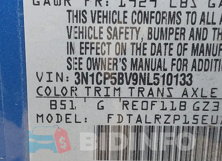 3N1CP5BV9NL510133 Photo# 9