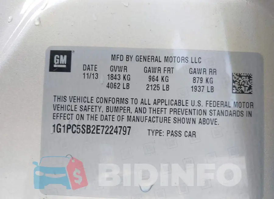 1G1PC5SB2E7224797 Photo# 9