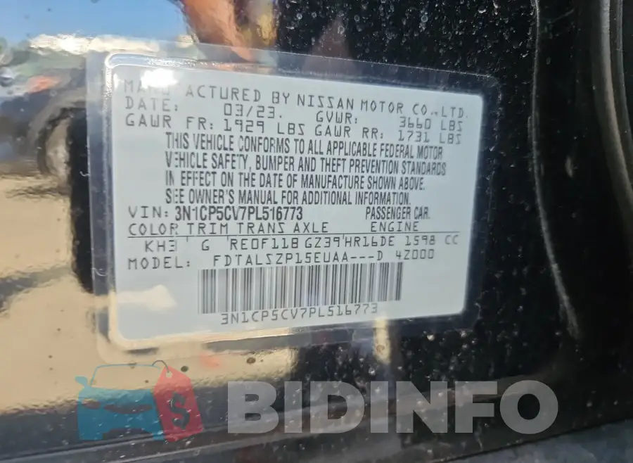 3N1CP5CV7PL516773 Photo# 18