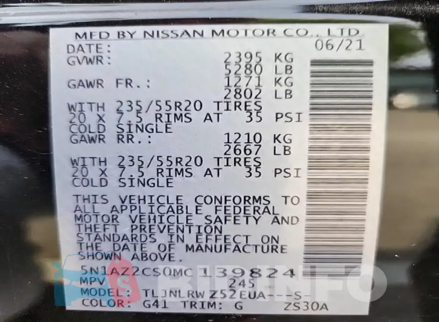 5N1AZ2CS0MC139824 Photo# 8