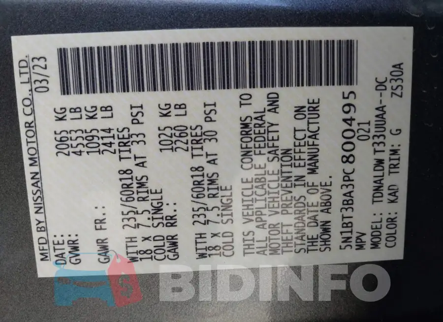 5N1BT3BA3PC800495 Photo# 9
