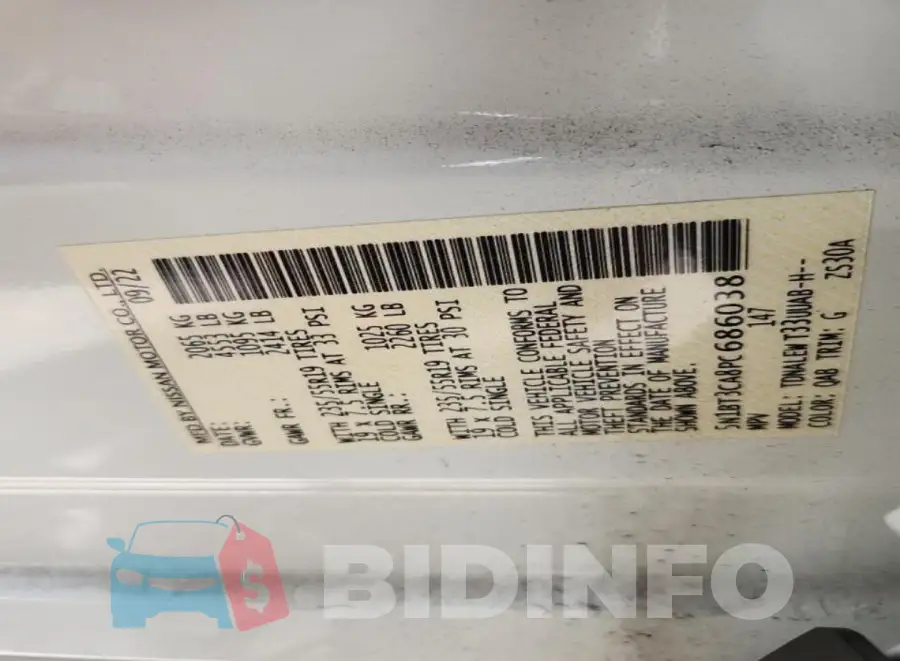 5N1BT3CA8PC686038 Photo# 8