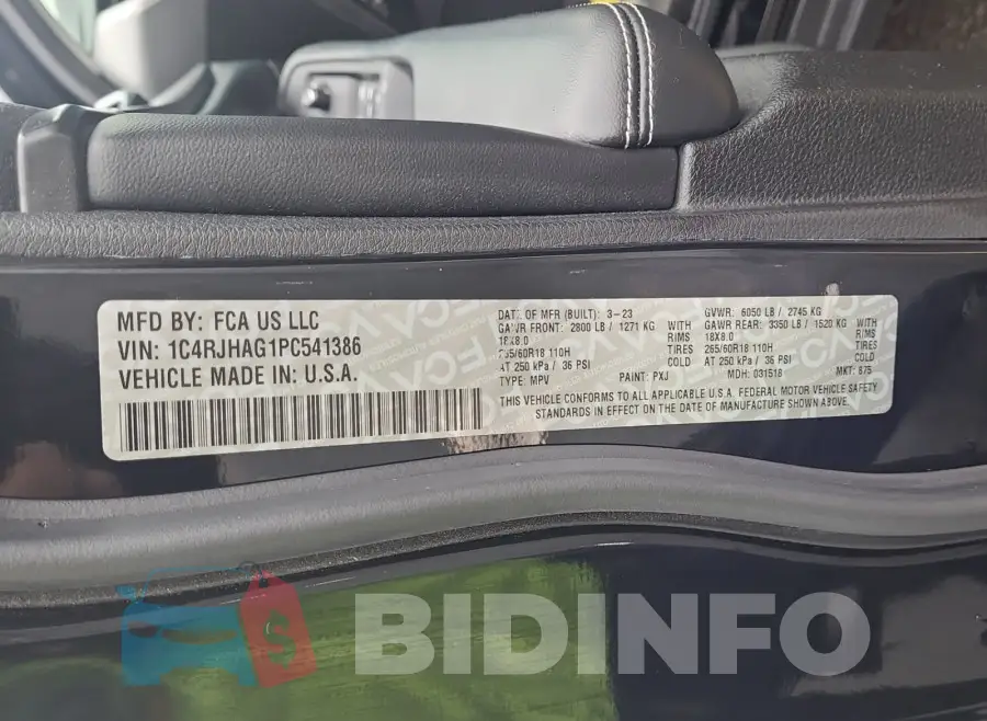 1C4RJHAG1PC541386 Photo# 4