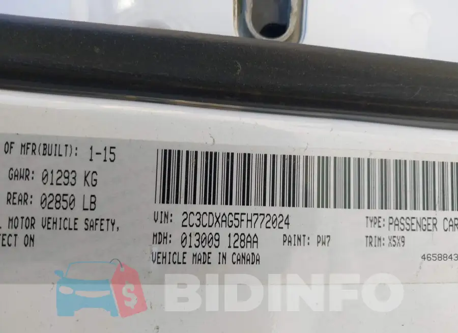2C3CDXAG5FH772024 Photo# 9