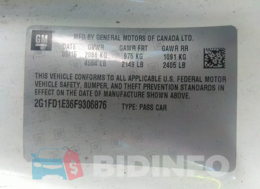 2G1FD1E36F9306876 Photo# 9
