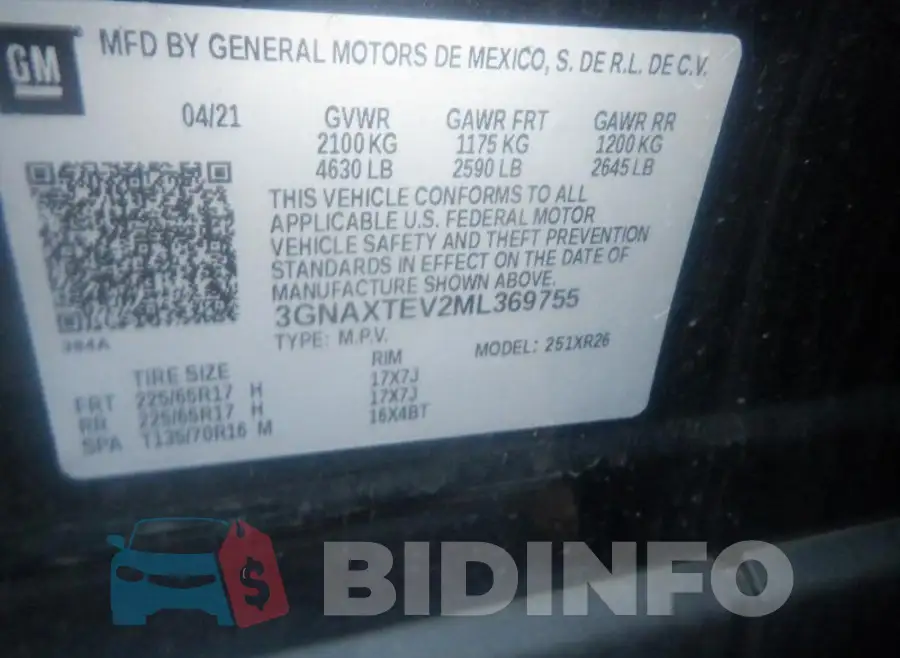 3GNAXTEV2ML369755 Photo# 14