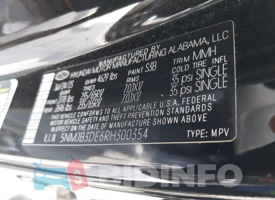 5NMJB3DE6RH300354 Photo# 9