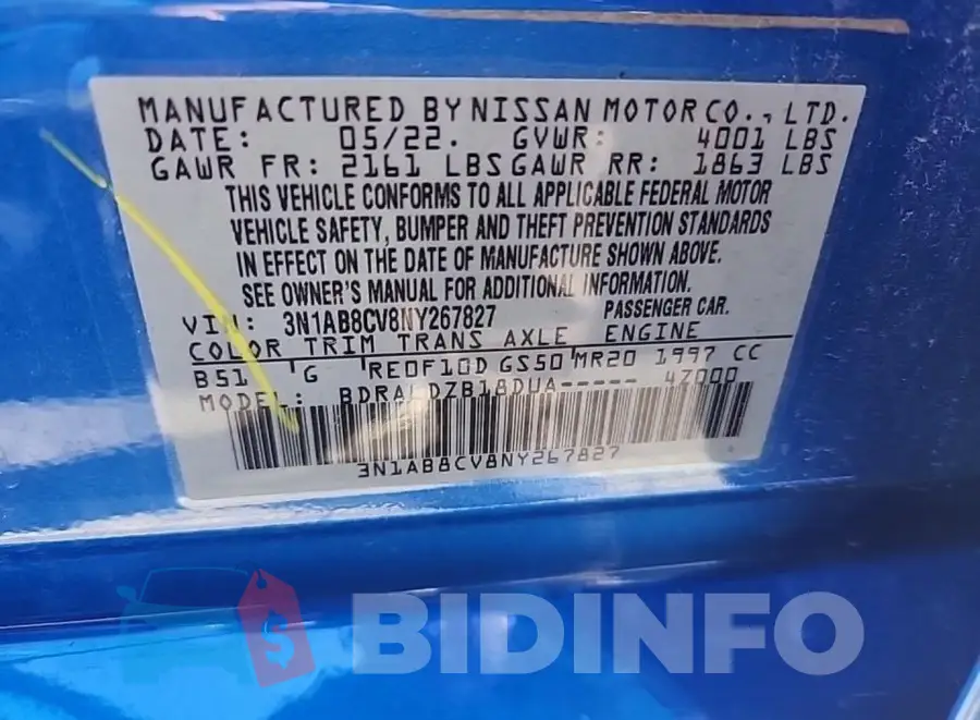 3N1AB8CV8NY267827 Photo# 8