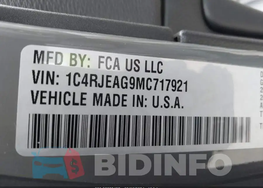 1C4RJEAG9MC717921 Photo# 9