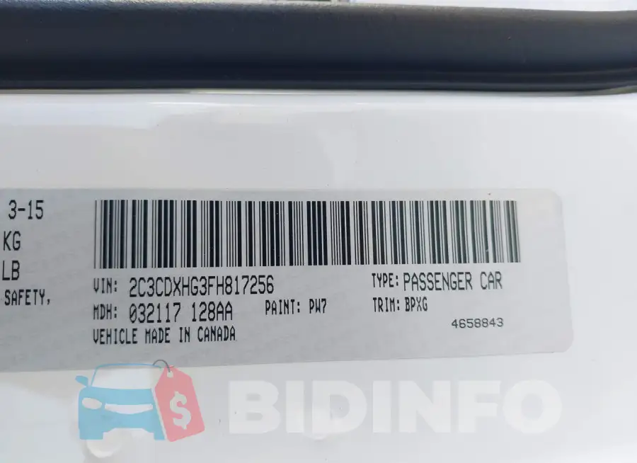 2C3CDXHG3FH817256 Photo# 9