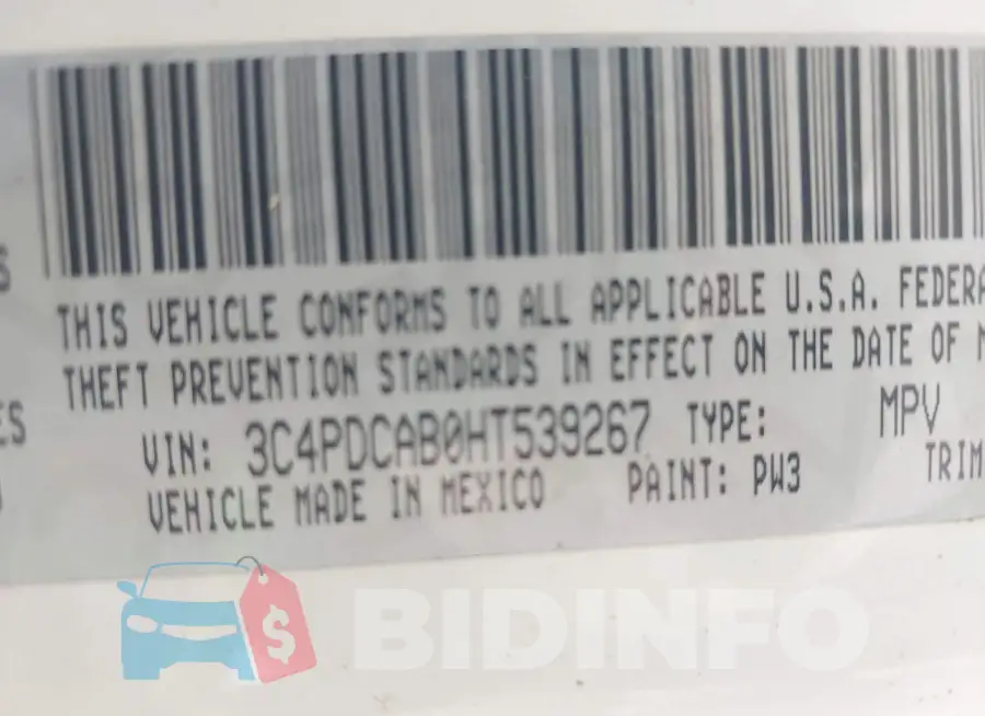 3C4PDCAB0HT539267 Photo# 9