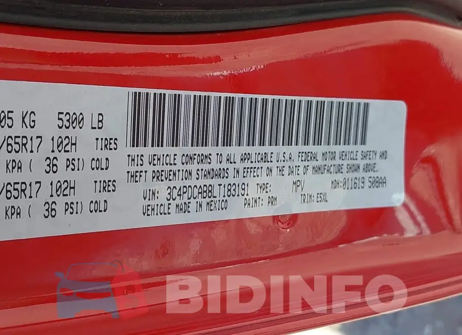 3C4PDCAB8LT183191 Photo# 9