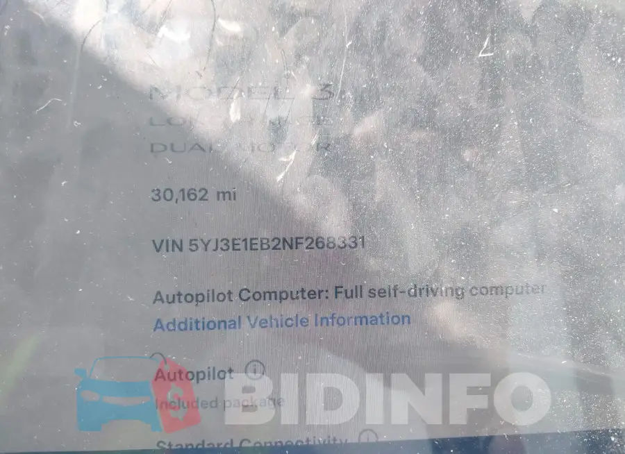 5YJ3E1EB2NF268331 Photo# 7