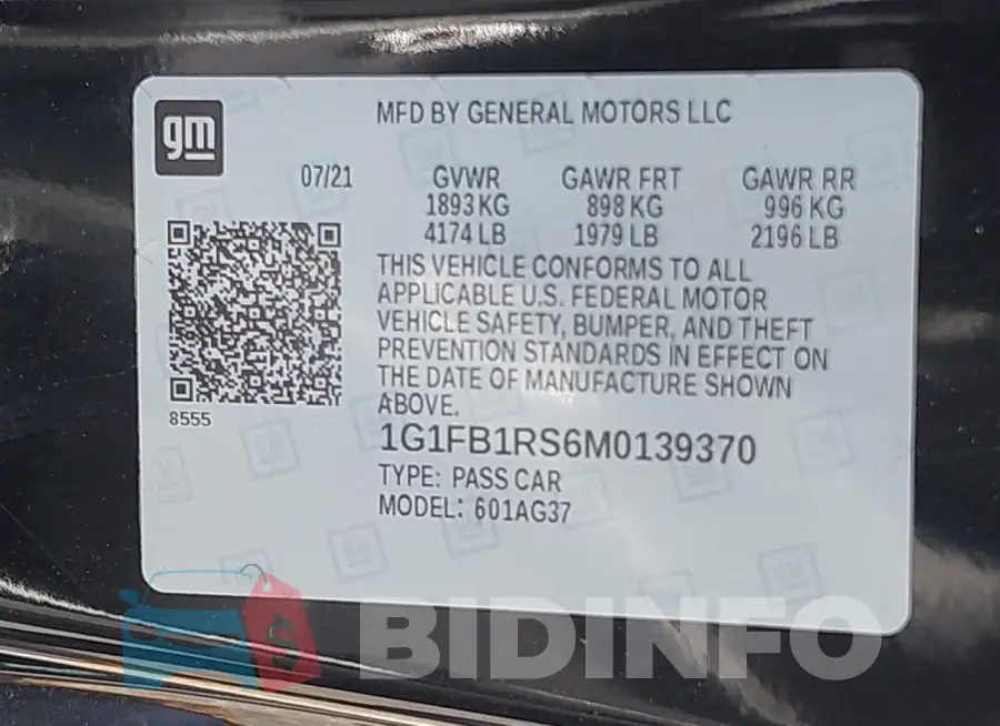 1G1FB1RS6M0139370 Photo# 9