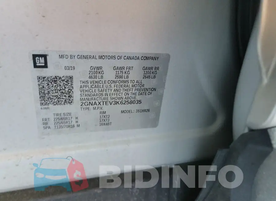 2GNAXTEV3K6258035 Photo# 24