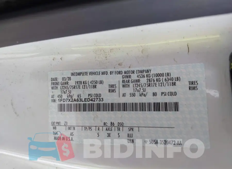 1FD7X2A63LED42733 Photo# 9
