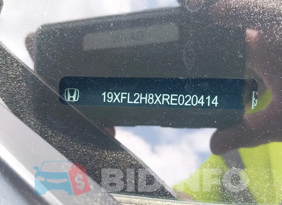 19XFL2H8XRE020414 Photo# 9