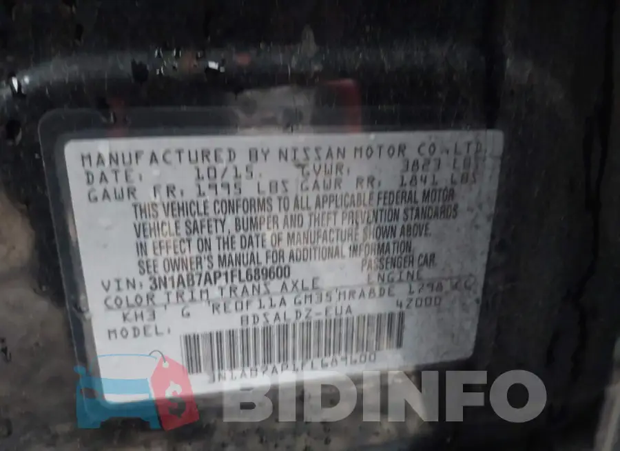 3N1AB7AP1FL689600 Photo# 9