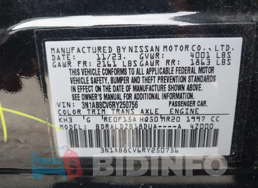 3N1AB8CV6RY250756 Photo# 9