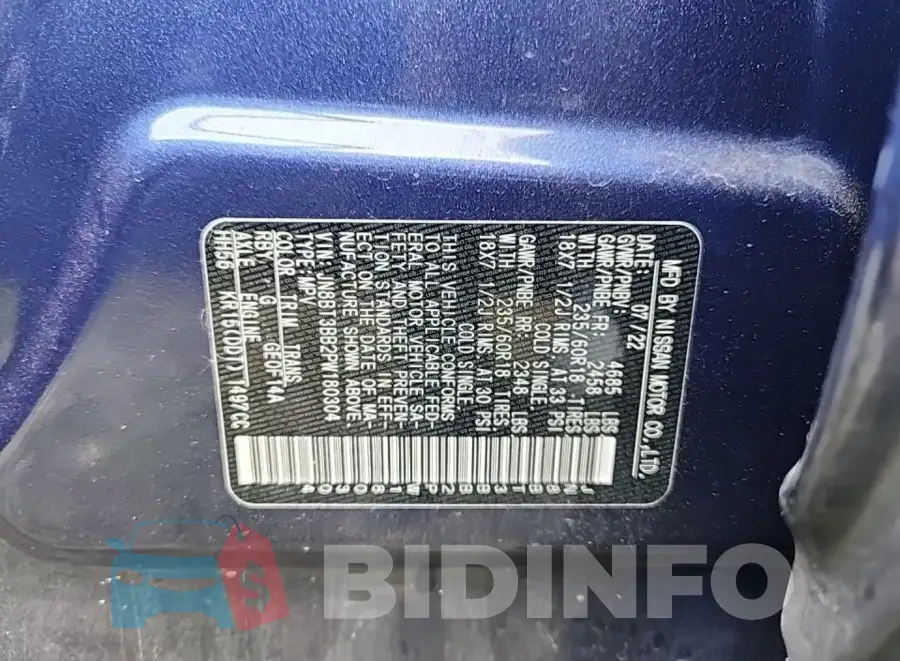 JN8BT3BB2PW180304 Photo# 8
