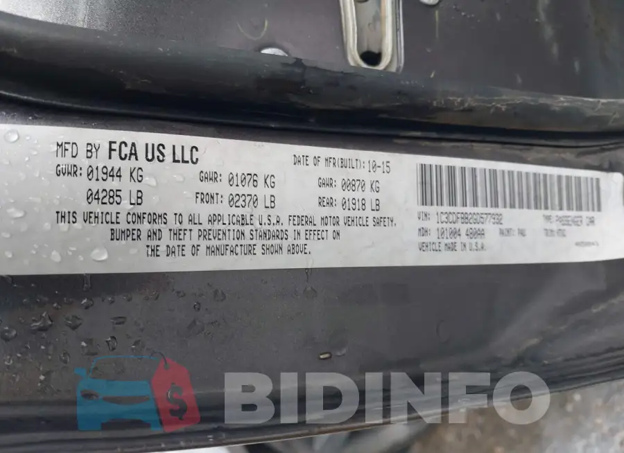 1C3CDFBB2GD577932 Photo# 9