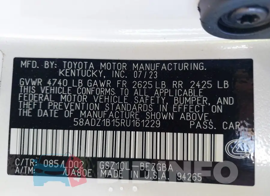 58ADZ1B15RU161229 Photo# 9