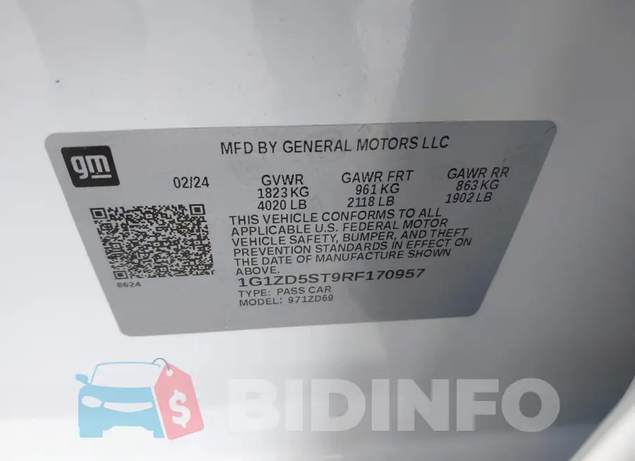 1G1ZD5ST9RF170957 Photo# 9