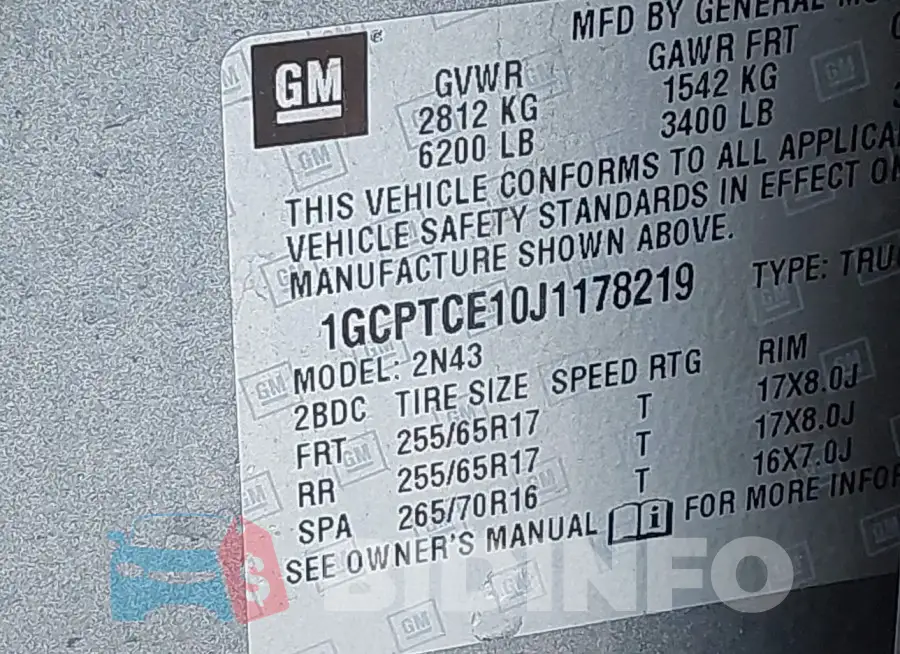 1GCPTCE10J1178219 Photo# 9