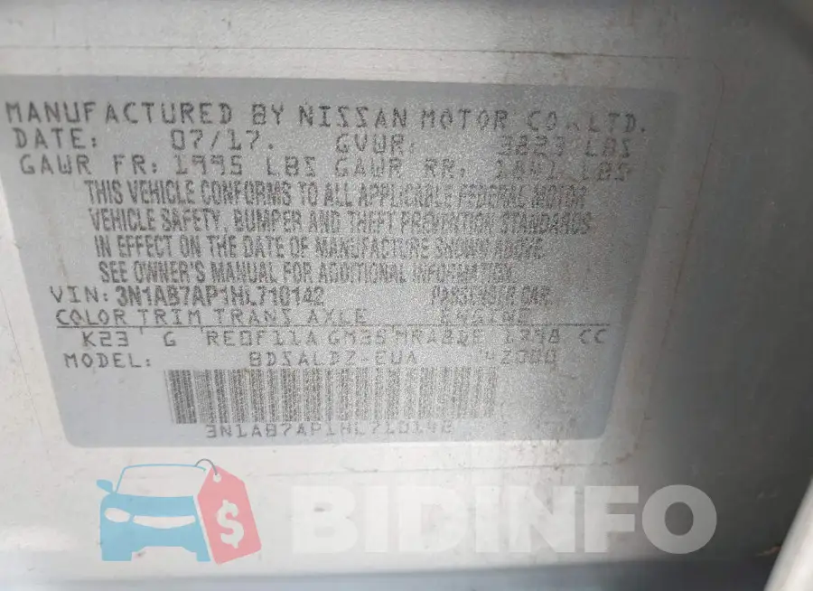 3N1AB7AP1HL710142 Photo# 9